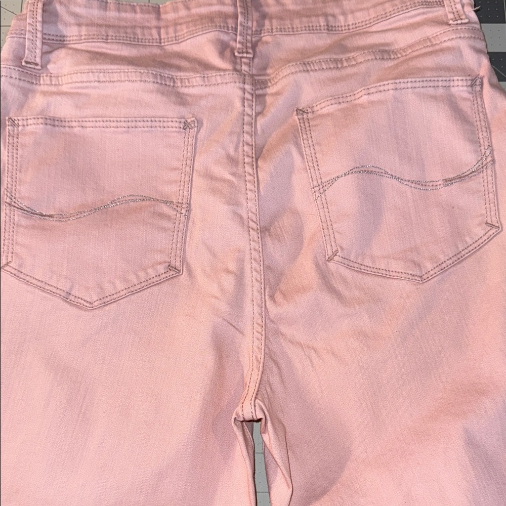 Lee Women's Soft Pink Capri Jeans size 12 - Picture 11 of 12